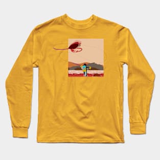 Fly fishing on Mars Long Sleeve T-Shirt